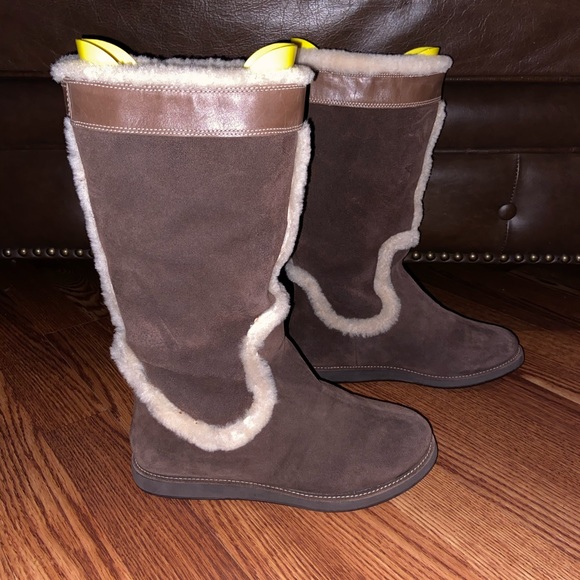 Cole Haan Shoes - Cole Haan-Nike Air Suede/Fur Lined Boots